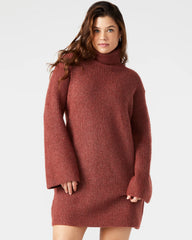 Abbie Sweater Dress Rust