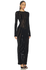 Zebra Bodycon Long Dress