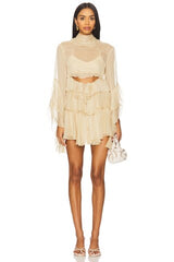 X Revolve Anyssa Ruffle Mini Dress