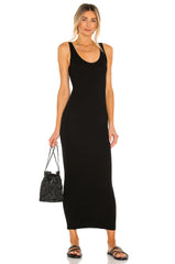 Silk Rib Ankle Length Tank Dress