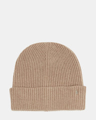 Classic Ribbed Knit Beanie Camel