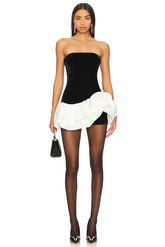 Ella Strapless Ruffle Dress