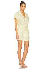 Meg Short Sleeve Zip Front Dress