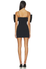 Oversized Bow Mini Dress