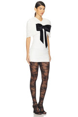 Lace Overlay Shoulder Dress Three-piece Set