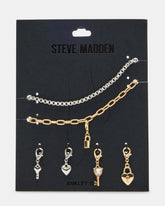 Lock Charm Anklet Set