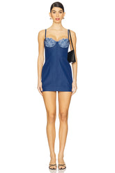 Denim Hearts Slip Dress