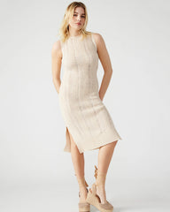 Amirah Sweater Dress Beige