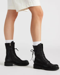 Crimson Black Leather