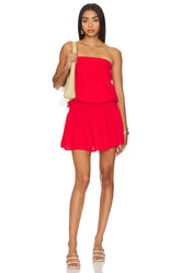 Strapless Smocked Dress