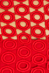 Macrame Long Sleeve Mini Dress