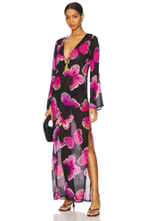 Hotline Butterfly Maxi Dress