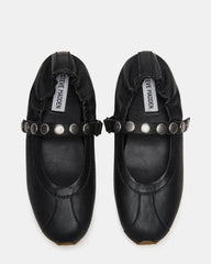 Anaya Black Leather Studs