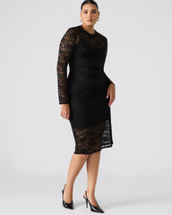 Hailee Lace Dress Black