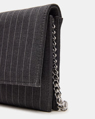 Juliana Bag Gray Pinstripe
