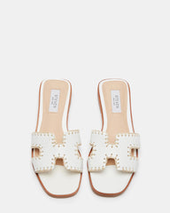 Hadyn Woven White Leather