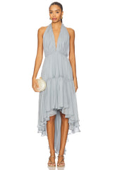 x REVOLVE Leona High Low Ruffle Dress