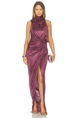 Interlock Halterneck Long Dress