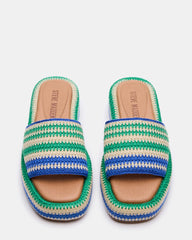 Beachy Woven Green Multi