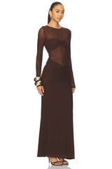 Romy Ruched Maxi Dress