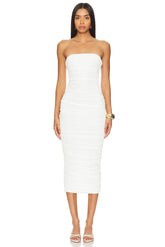 Martha Strapless Midi Dress