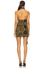 Python Sleeveless Mini Dress