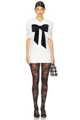 Lace Overlay Shoulder Dress Three-piece Set