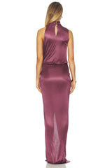 Interlock Halterneck Long Dress
