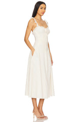 Baby Daisy Poplin Midi Dress