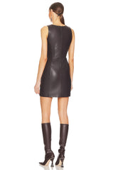 Penny Faux Leather Dress