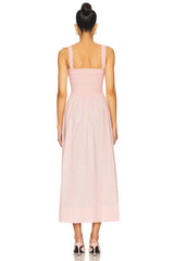 Genevieve Smocked Embroidered Bodice Dress