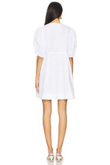 Poplin Tie String Mini Dress
