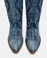 Albany Denim Fabric Wide Calf