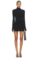 Long Sleeve Slim Fit Turtleneck Pickleball Dress