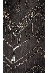 Nia Sequin Fringe Dress