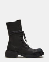 Crimson Black Leather