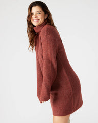 Abbie Sweater Dress Rust