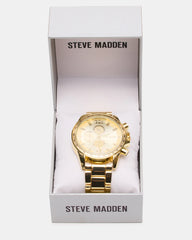Men'S Stainless Steel Watch Gold