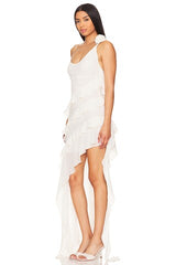 Willow Ruffle Rosette Dress