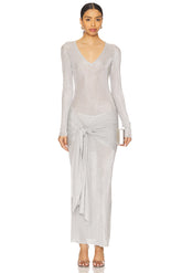 Ashera Metallic Knit Dress