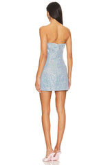 Claudia Sequin Denim Dress