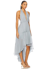 x REVOLVE Leona High Low Ruffle Dress