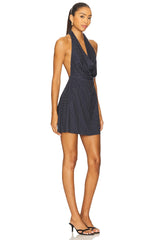 x REVOLVE Halter Cowl Mini Dress