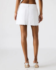 Eras Denim Skirt White