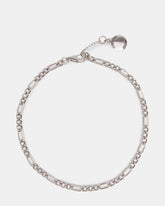 Figaro Chain Anklet Silver
