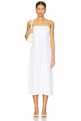 Strapless Bow Midi Dress