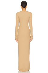 Long Sleeve Crewneck Maxi Dress