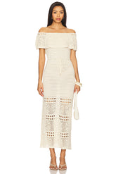 Wilda Crochet Sweater Dress