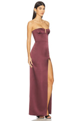 Strapless Column Dress