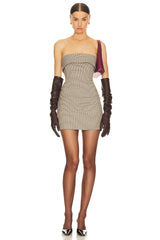 Plaid Mini Suit Dress